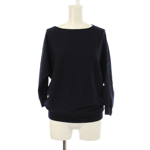 アイシービー iCB セーター ウール S 黒 ブラック 無地 ボートネック 長袖 /LP ■GY5...