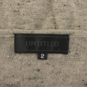 アンタイトル UNTITLED ニット 麻 リ...の詳細画像3