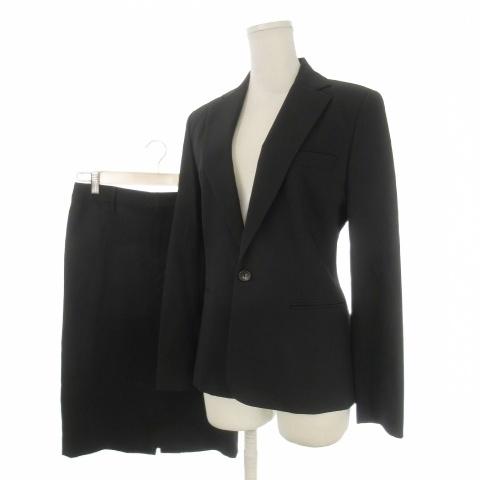 ラルフローレン RALPH LAUREN セットアップ スーツ ジャケット スカート 9 黒 ブラッ...