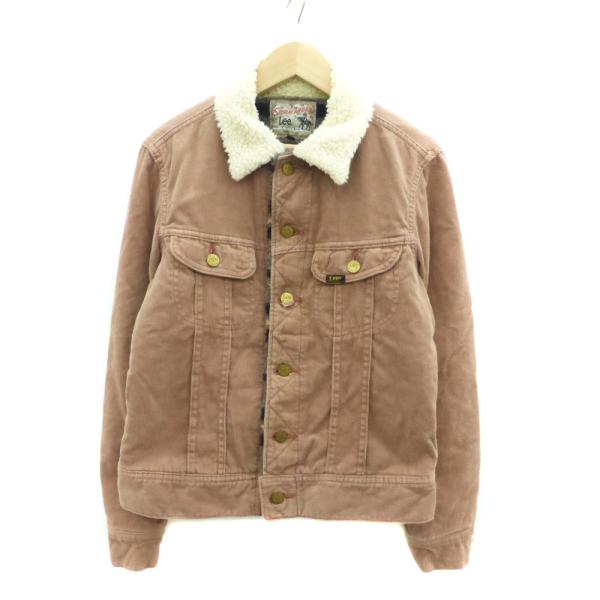 リー LEE コーデュロイジャケット ショート丈 裏ボア M ピンクベージュ /HO3 ■GY61 ...