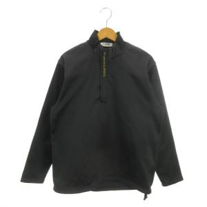 レノマ renoma U.P renoma sports ジャケット ゴルフウェア M 黒 ブラック スタンドカラー ハーフジップ プルオーバー 切替 /MN23