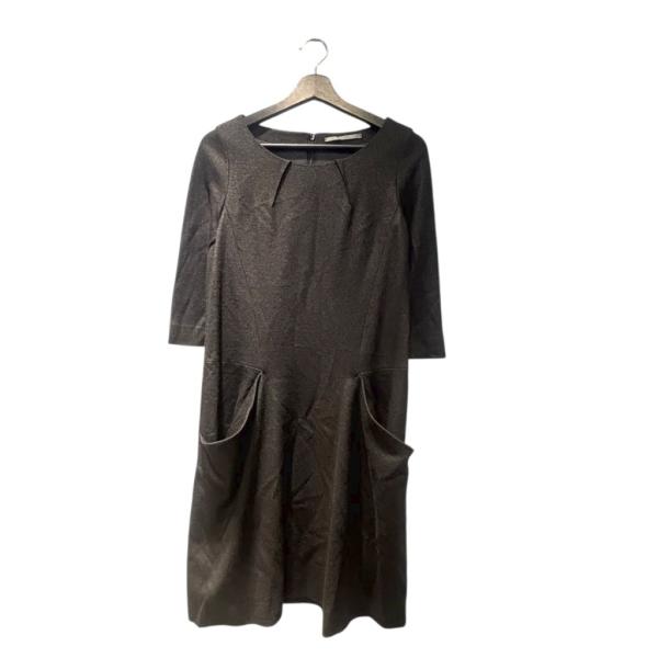 ビーアビリティ B ability ロングワンピース 長袖 36 黒 ブラック ■GY58 レディー...