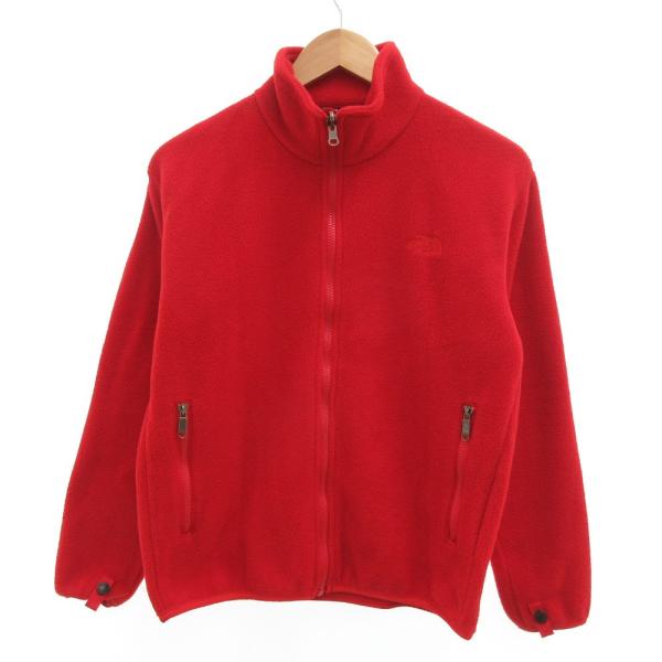 ザノースフェイス THE NORTH FACE フリースジャケット ジャージ ロゴ刺繍 S 赤 レッ...