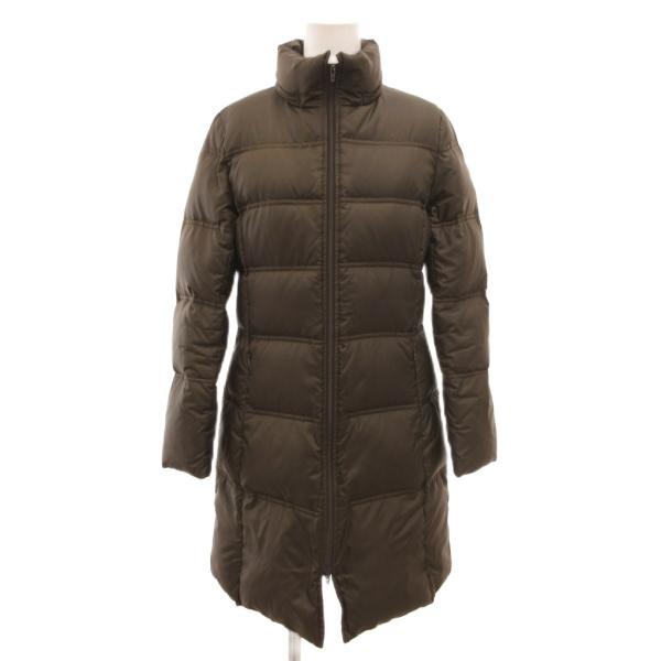 クミキョク 組曲 KUMIKYOKU ダウンコート ミドル丈 スタンドカラー 2 茶 ブラウン /J...