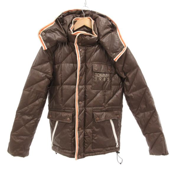 トミー TOMMY ダウンジャケット ブルゾン ジップアップ M 茶 ブラウン /JS ■GY61 ...
