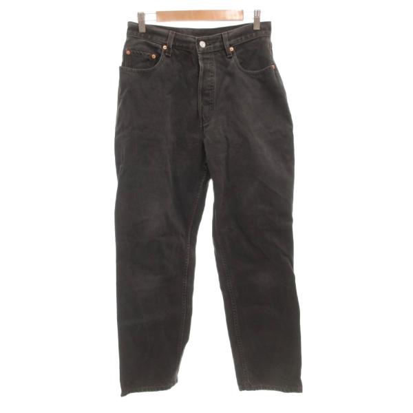 リーバイス Levi's 597 デニムパンツ ジーンズ ストレート ボタンフライ 32 黒 ブラッ...