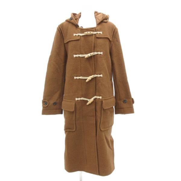 ピンクハウス PINK HOUSE ダッフルコート ロング ウール フード 茶 ブラウン /JS ■...