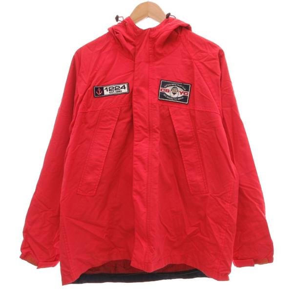 キャプテンサンタ CAPTAIN SANTA ジップパーカー ジャケット ワッペン L 赤 レッド ...