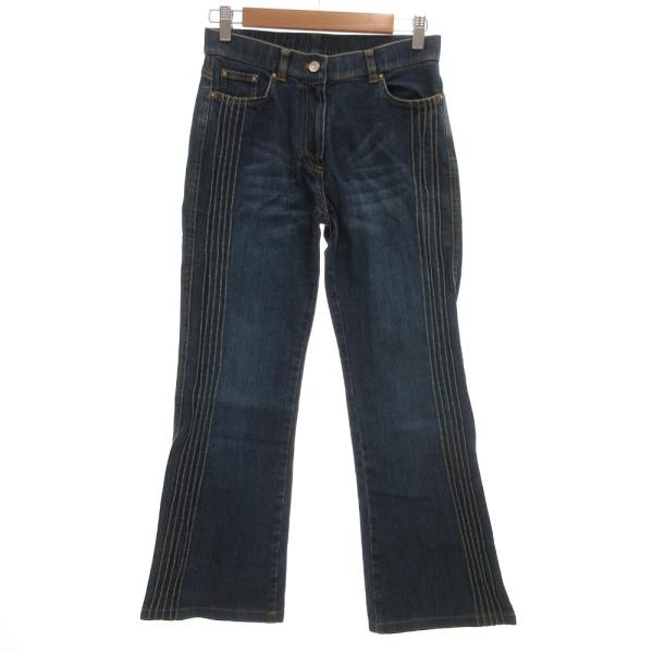 イタリヤ 伊太利屋 デニムパンツ ジーンズ ブーツカット 7 インディゴブルー /JS ■GY61 ...