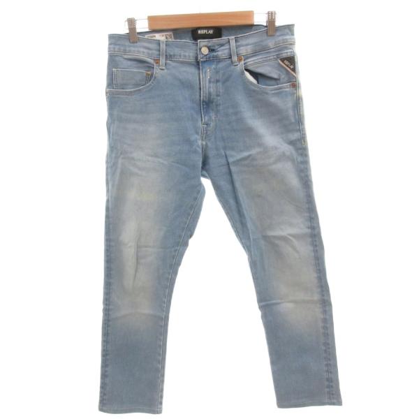 リプレイ REPLAY デニムパンツ ジーンズ テーパード 赤耳 セルビッチ 32 インディゴ /F...