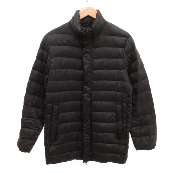 ユニクロ UNIQLO ダウンジャケット ブルゾン ジップアップ S 黒 ブラック /JS ■GY6...