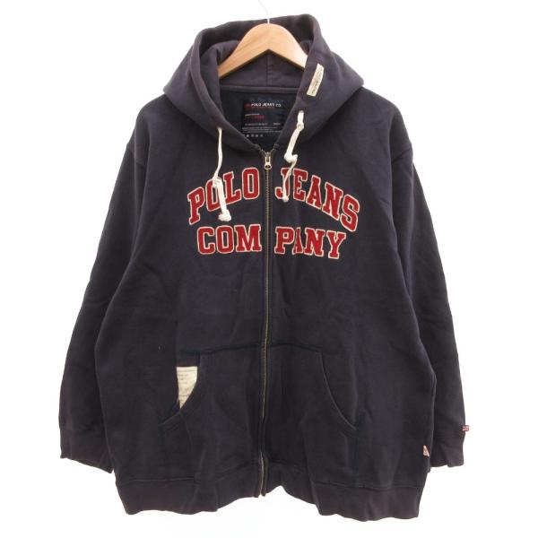ポロジーンズ ラルフローレン POLO JEANS RL ジップパーカー ジャケット ロゴ ワッペン...