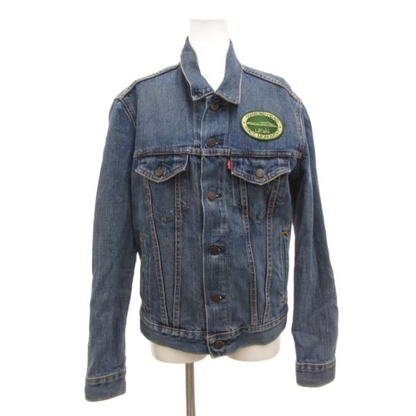 リーバイス Levi's デニムジャケット ジージャン ワッペン S インディゴブルー /JS ■G...
