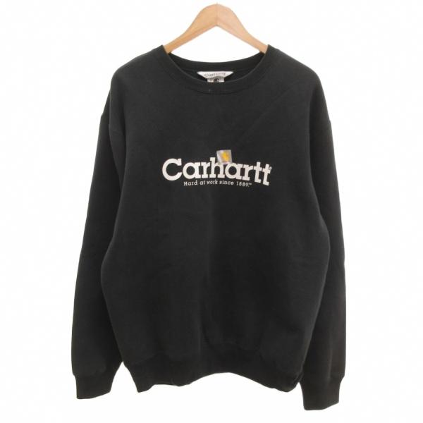 カーハート carhartt スウェット トレーナー ロゴ プリント L 黒 ブラック /JS ■G...