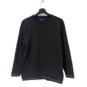 ナノユニバース nano universe Tシャツ カットソー 長袖 M 黒 ブラック ■GY61 レディース