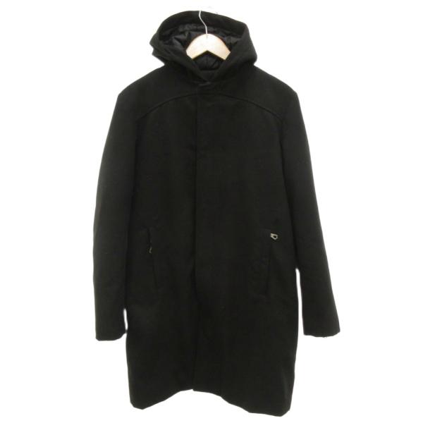 ザ エディター THE EDITOR ロングコート フード ジップアップ 99 黒 ブラック /JS...