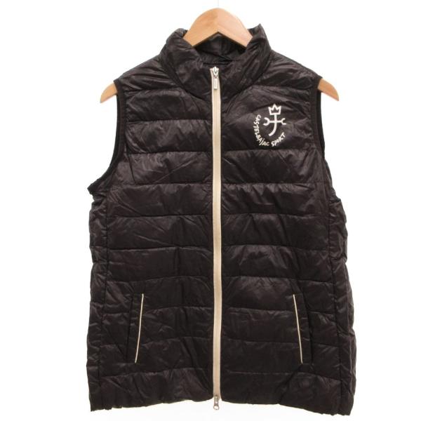 カステルバジャック CASTELBAJAC ダウンベスト ジャケット 44 黒 ブラック ノースリー...