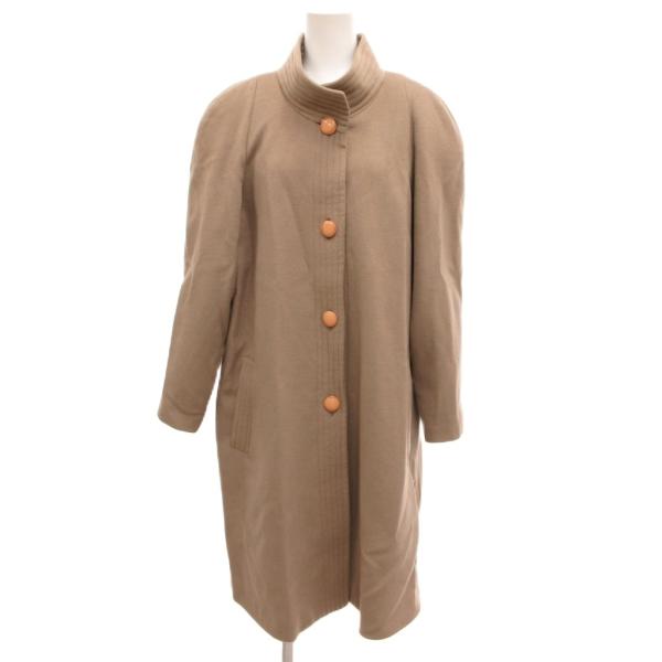 COMODO CASHMERE スタンドカラーコート カシミヤ 11 チャコールグレー 長袖 フロン...