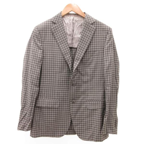 ラヴァッツォーロ RAVAZZOLO SUPER130’s テーラードジャケット チェック柄 2B ...