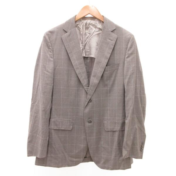 ラヴァッツォーロ RAVAZZOLO SUPER130’s テーラードジャケット チェック 2B 4...