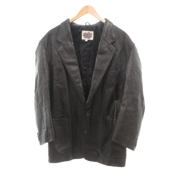 デコ DECO レザージャケット ハーフコート 革ジャン L 黒 ブラック /JS ■GY61 メン...