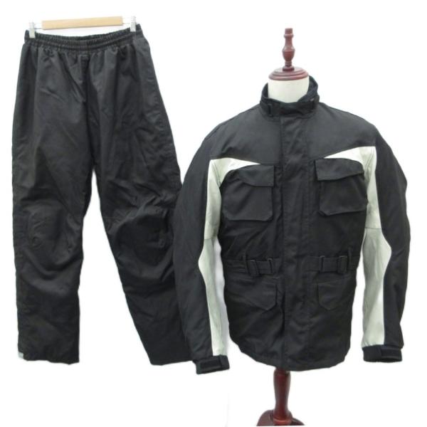 モーターヘッド バイクウェア セットアップ 上下 大きいサイズ 3L 黒 ジャケット スタンドカラー...