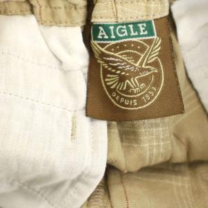 エーグル AIGLE チェックハーフパンツ コ...の詳細画像2