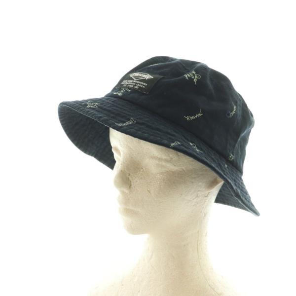 スラッシャー THRASHER バケットハット 帽子 ロゴ総柄 58cm 紺 /MI ■GY58 メ...