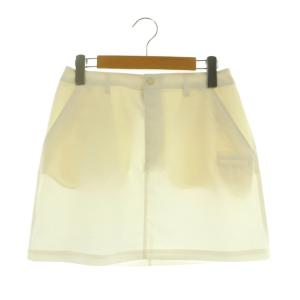 OCIUNIC ゴルフウエア ミニスカート 台形 ストレッチ M ホワイト /MY ■OS ■GY58 レディース