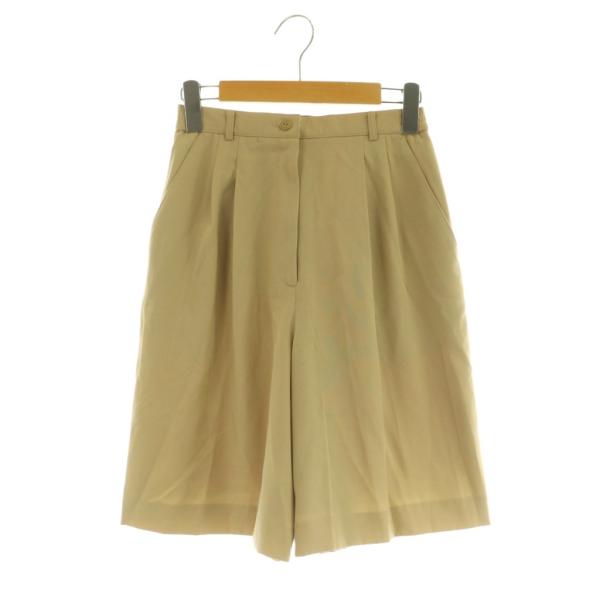 ダックス DAKS GOLF ゴルフ キュロット ハーフパンツ タック S ベージュ /MY ■OS...