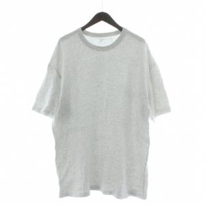 ノーティカ NAUTICA Tシャツ 綿 S ライトグレー 無地 ラウンドネック 半袖 /GR ■GY58 メンズ