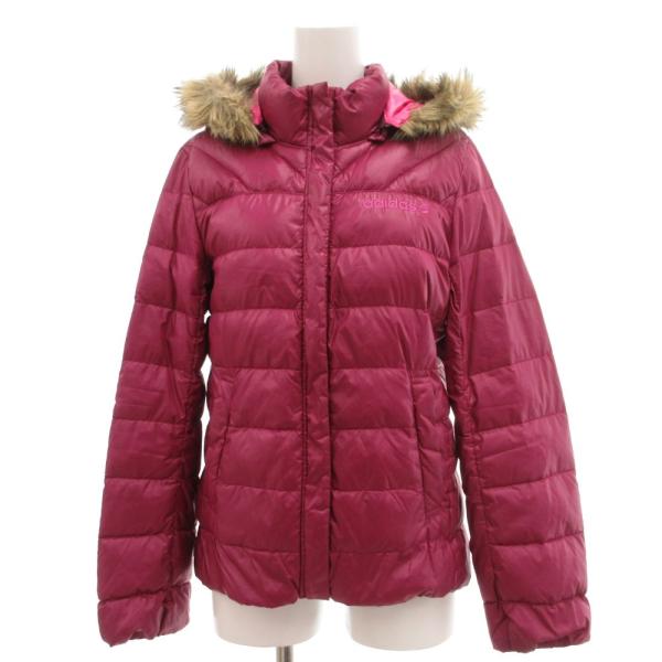 アディダス adidas ダウンジャケット フェイクファー S ピンク /JS ■GY58 レディー...