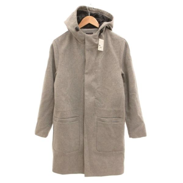 未使用品 センスオブプレイス バイ アーバンリサーチ タグ付き フーデッドロングコート メルトン 比...