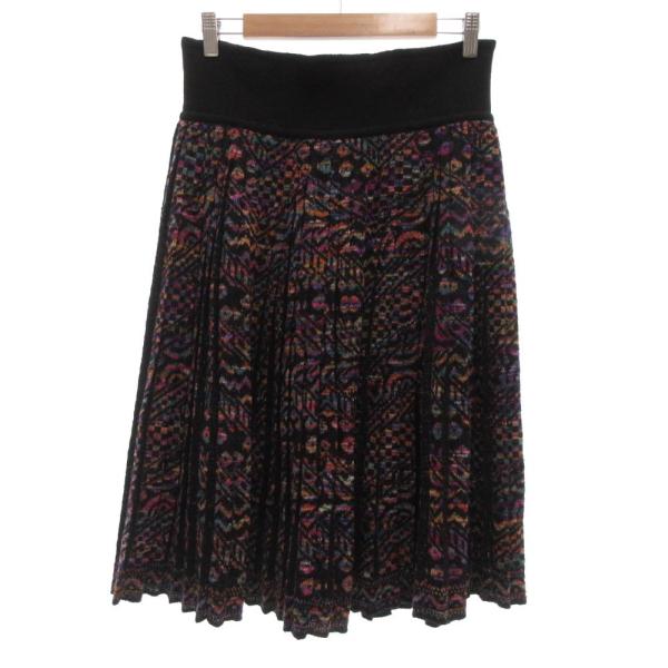 ミッソーニ MISSONI イージースカート ニット 44 マルチカラー /JS ■GY60 レディ...