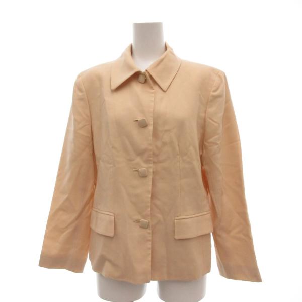 ランバン LANVIN LA COLLECTION シャツジャケット ボタンアップ ウール 40 ベ...