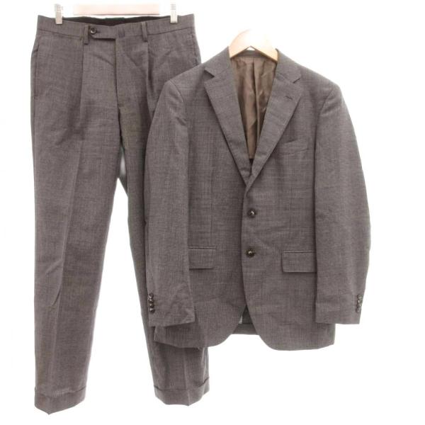三峰 MITSUMINE セットアップ テーラードジャケット パンツ スラックス A6 グレー /J...