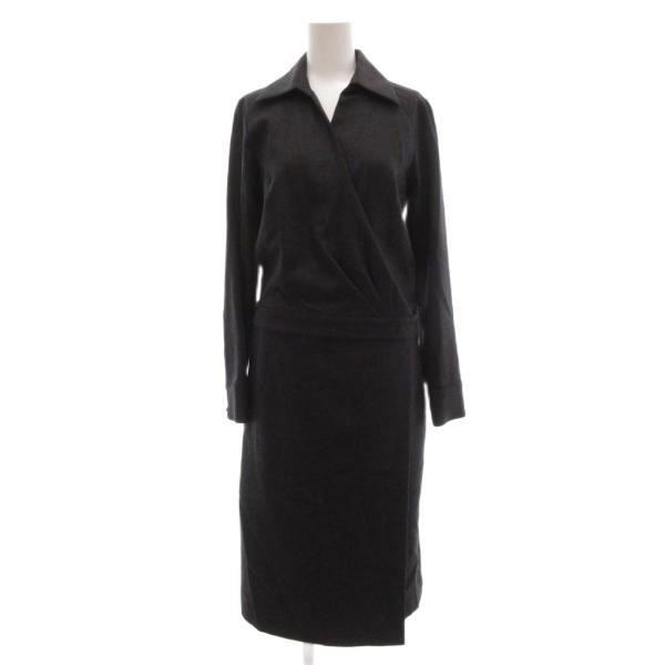 アンタイトル UNTITLED ロングコート ベルト ウール カシュクール M グレー /JS ■G...