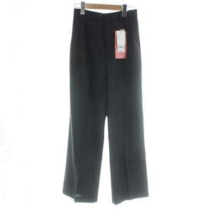 未使用品 グローバルワーク GLOBAL WORK パンツ M 黒 ブラック フルレングス タック入り ストレートシルエット /MW ■GY60 レディース