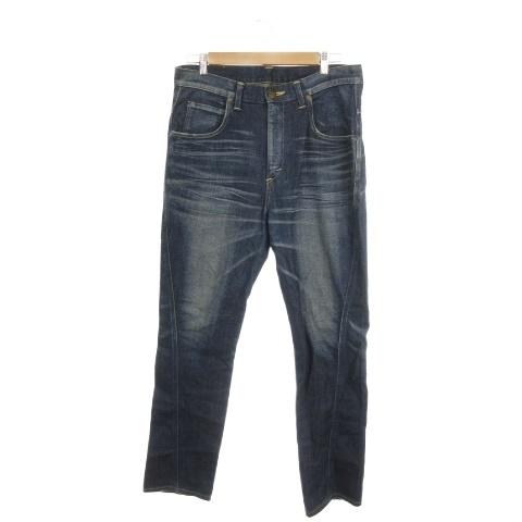 リー LEE RIDERS デニム ジーンズ 青 ブルー インディゴ ウォッシュ加工 フルレングス ...