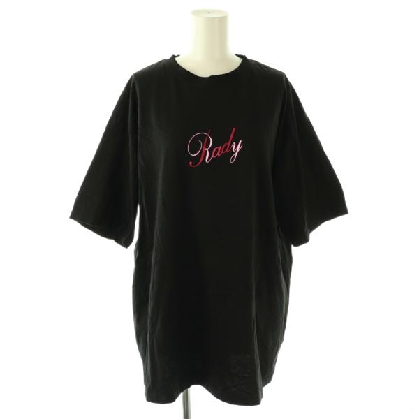 レディ Rady Tシャツ カットソー ロゴ M ブラック /CX ■GY60 レディース