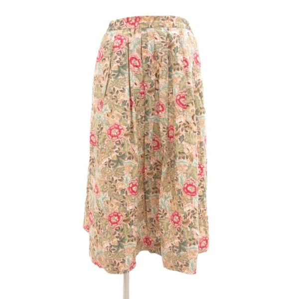 バーバリーズ Burberrys ヴィンテージ 花がらロングスカート 総柄 プリーツ 9 ピンク /...