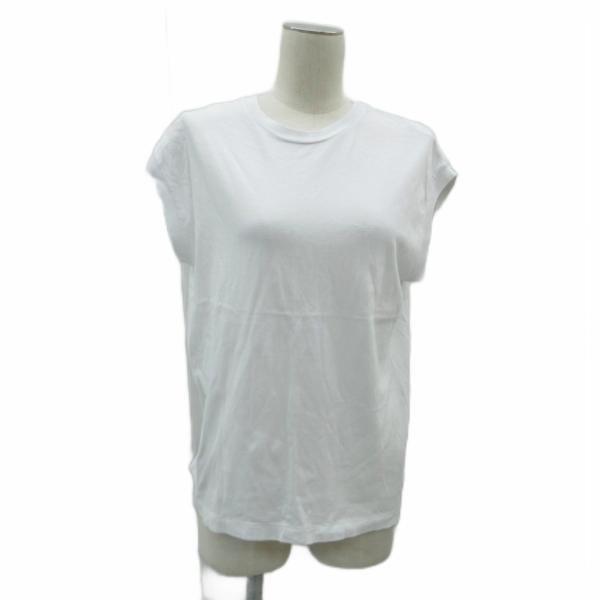 オーラリー AURALEE カットソー 1 S 白 無地 ラウンドネック ノースリーブ /SY69 ...