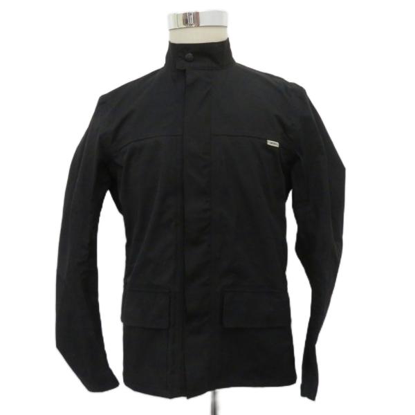 パワーエイジ POWERAGE バイクウエア スタンドカラージャケット ミドル丈 XL 黒 ジップア...
