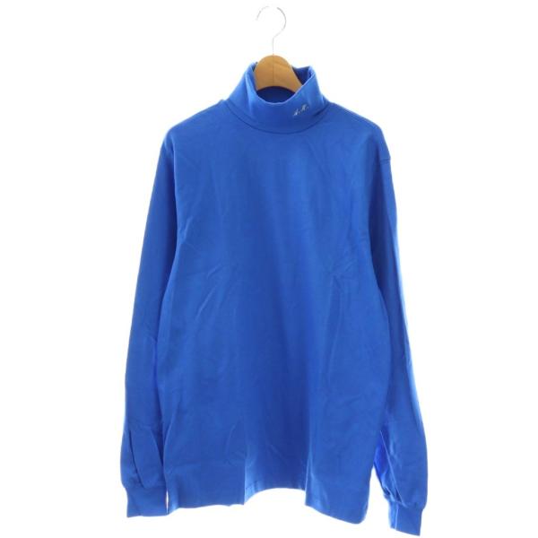 ランズエンド LANDS' END タートルネック カットソー 長袖 M ブルー /CX ■GY60...