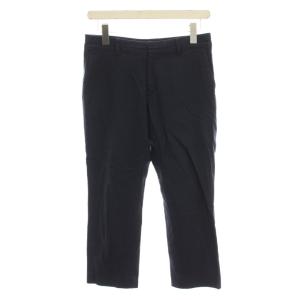 シップス SHIPS パンツ スラックス リネン混 M 紺 ネイビー 無地 クロップド丈 313-11-2078 /YM ■GY60 レディース