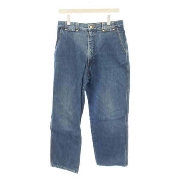 トラサルディ TRUSSARDI デニム パンツ50 青 ブルー 無地 フルレングス  /LP ■G...