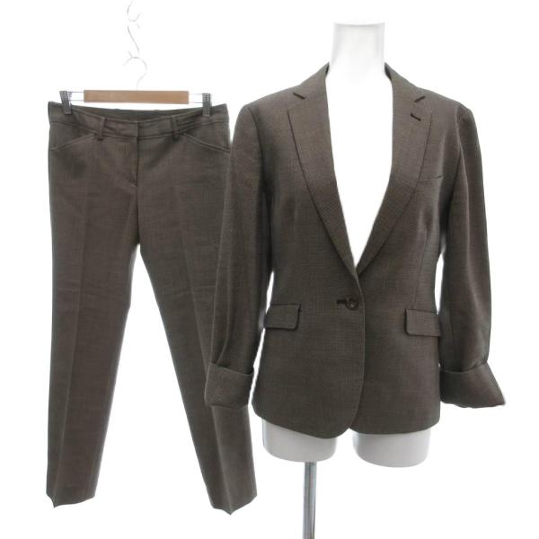 オリヒカ ORIHICA 美品 セットアップ テーラードジャケット スラックス パンツ チェック柄 ...