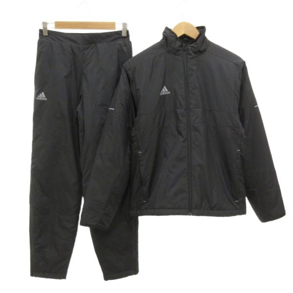 アディダス adidas ウィンドブレーカー ジャケット ブルゾン パンツ S ジップアップ 裏起毛...