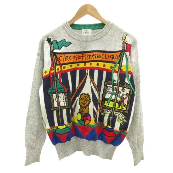 カステルバジャック CASTELBAJAC トレーナー スウェット 刺繍 サーカス 1 グレー /J...