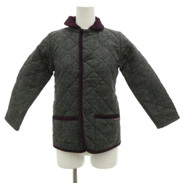 ラベンハム LAVENHAM キルティングジャケット ブルゾン 8 ウールモッサ グレー /JS ■...